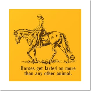 horses farted on Posters and Art